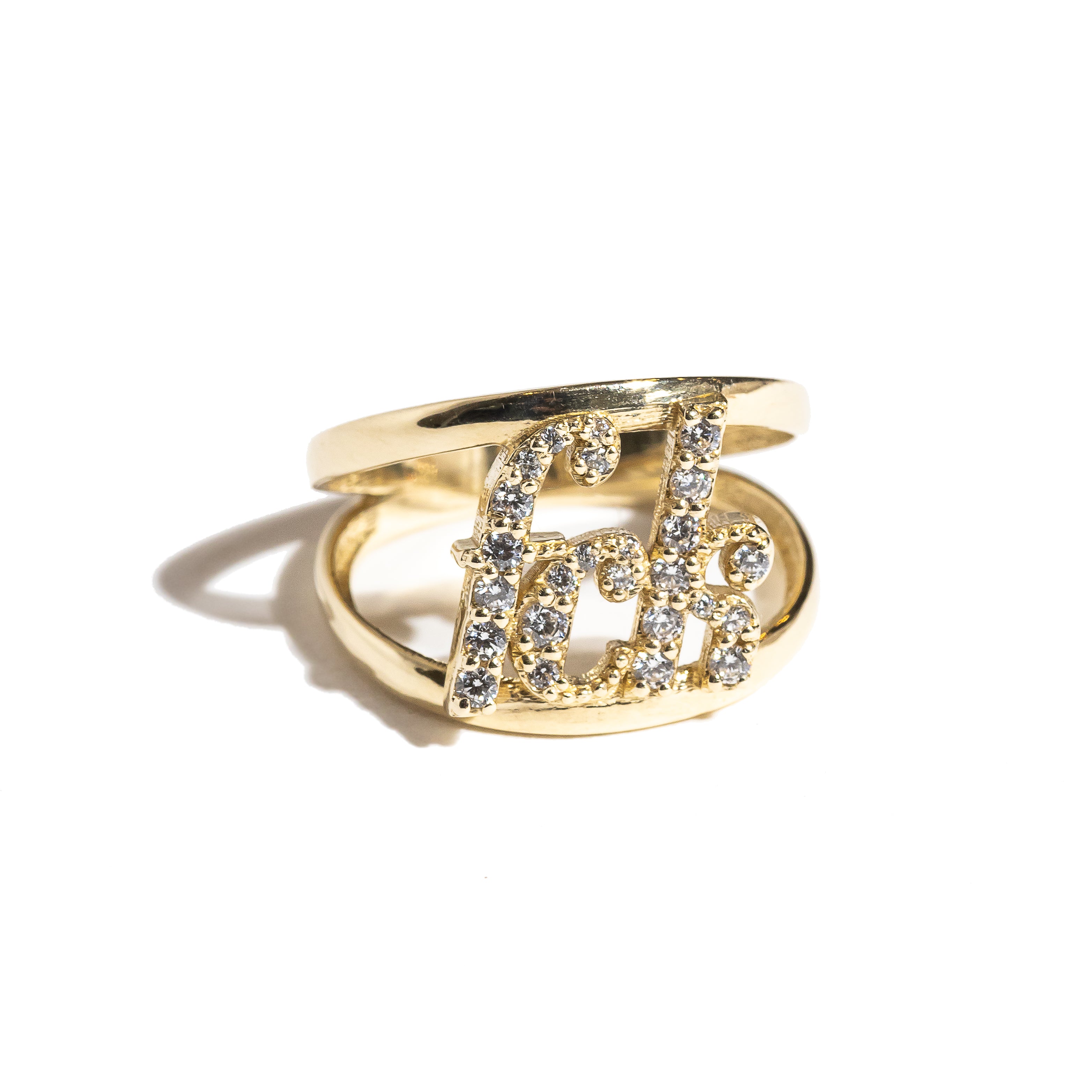 fck split shank ring with pave diamonds